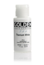 Golden Golden Fluid Acrylics, Titanium White 1oz Cylinder