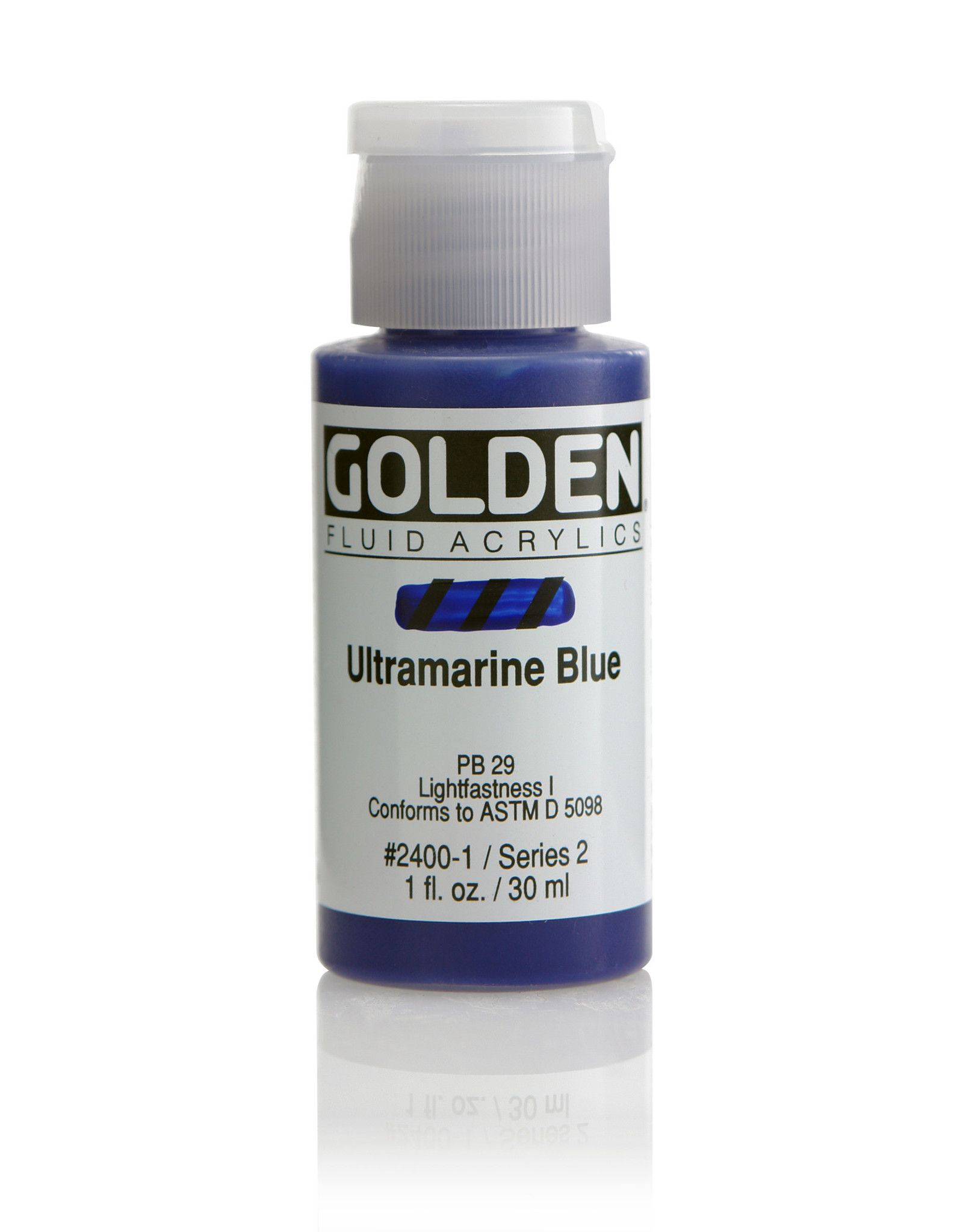 Golden Golden Fluid Acrylics, Ultramarine Blue 1oz Cylinder
