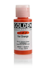 Golden Golden Fluid Acrylics, Vat Orange 1oz Cylinder