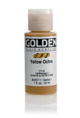 Golden Golden Fluid Acrylics, Yellow Ochre 1oz Cylinder