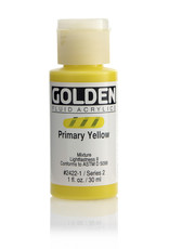 Golden Golden Fluid Acrylics, Primary Yellow 1oz Cylinder