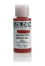 Golden Golden Fluid Acrylics, Cadmium Red Medium Hue 1oz Cylinder