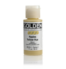 Golden Golden Fluid Acrylics, Naples Yellow Historical Hue 1oz Cylinder
