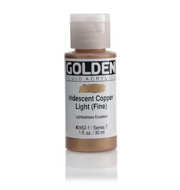 Golden Golden Fluid Acrylics, Iridescent Copper Light (Fine) 1oz Cylinder