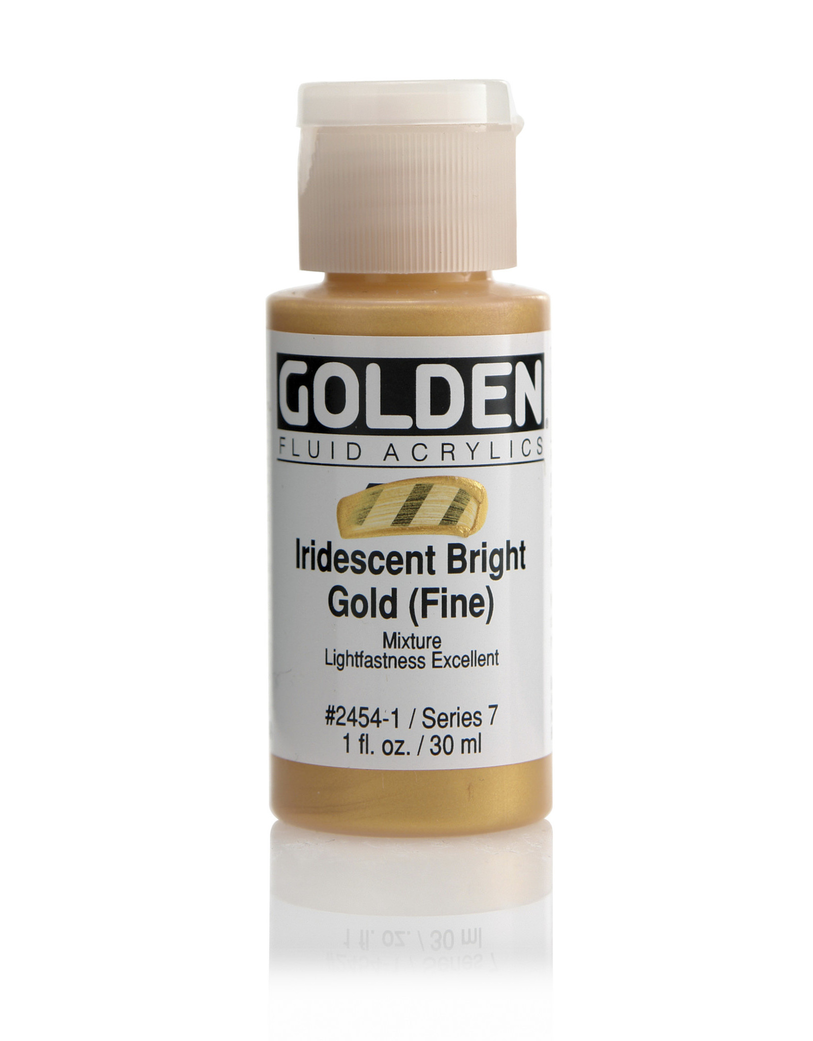 Golden Golden Fluid Acrylics, Iridescent Bright Gold (Fine) 1oz Cylinder