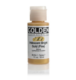 Golden Golden Fluid Acrylics, Iridescent Bright Gold (Fine) 1oz Cylinder