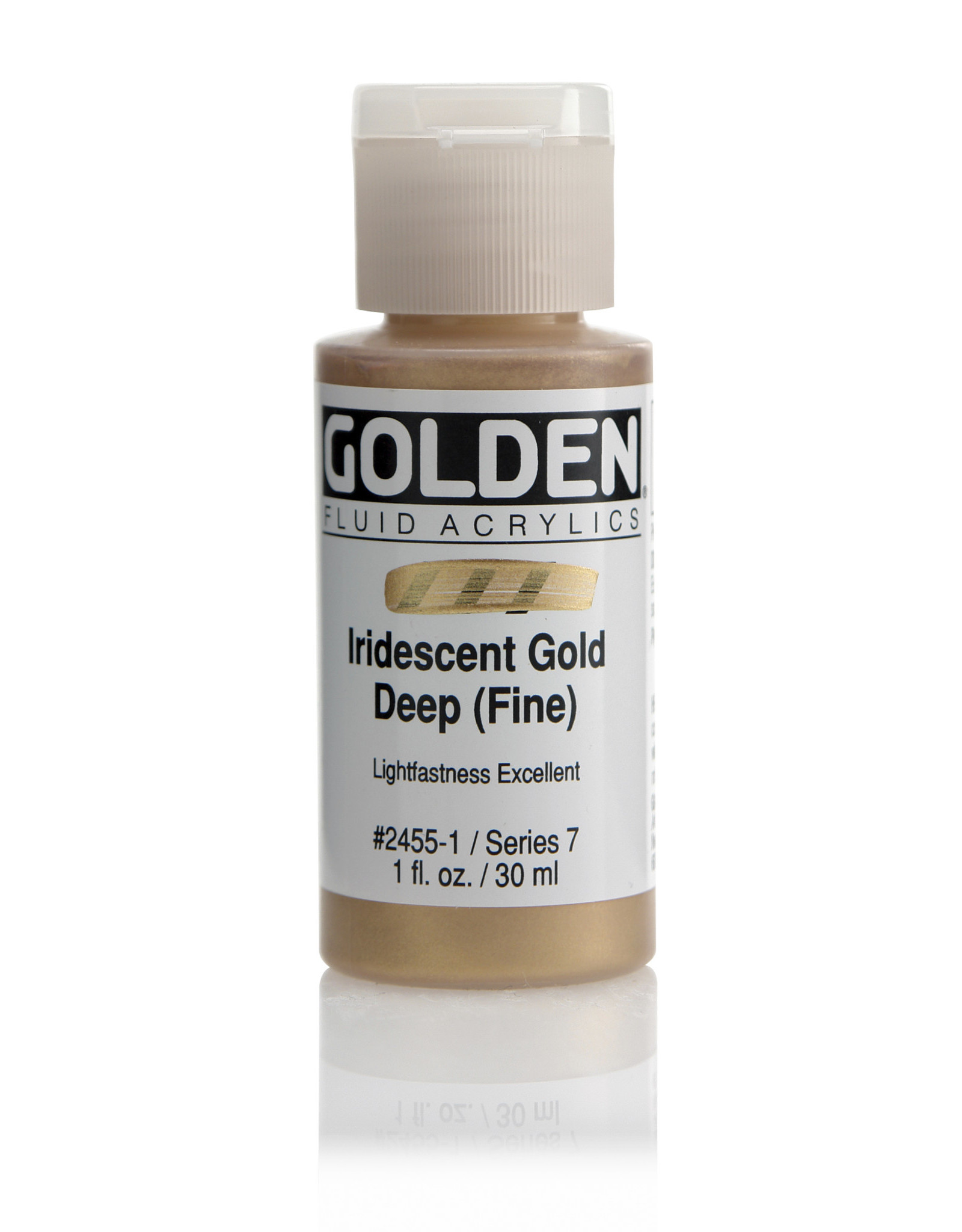 Golden Golden Fluid Acrylics, Iridescent Gold Deep (Fine) 1oz Cylinder