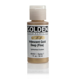 Golden Golden Fluid Acrylics, Iridescent Gold Deep (Fine) 1oz Cylinder