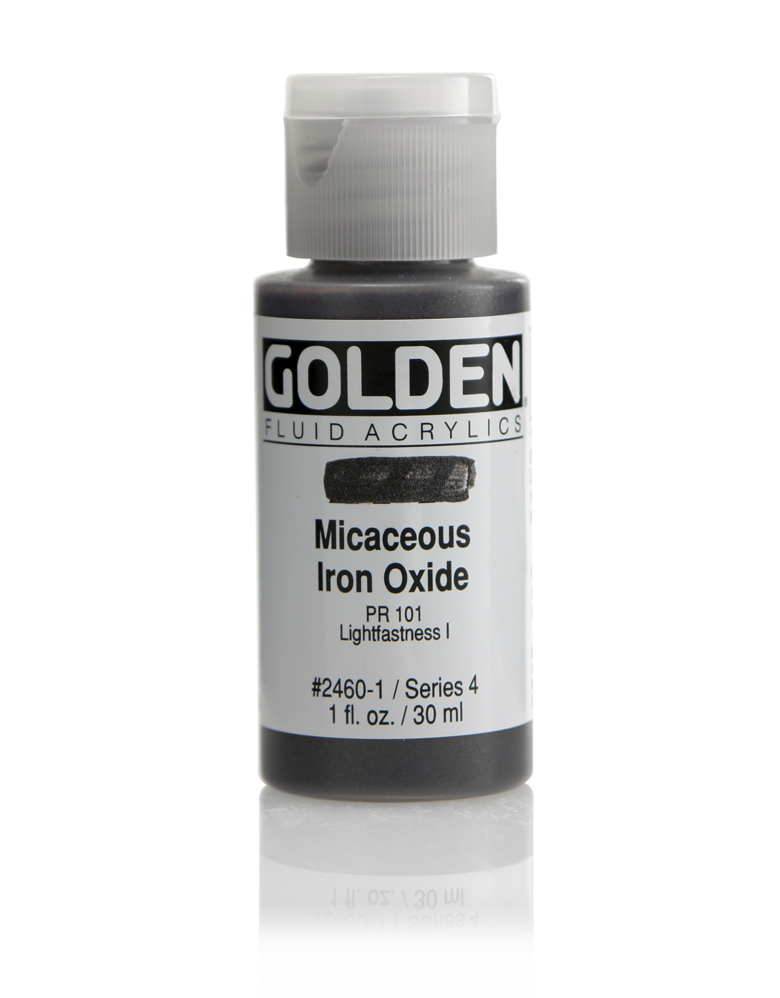 Golden Golden Fluid Acrylics, Iridescent Micaceous Iron Oxide 1oz Cylinder