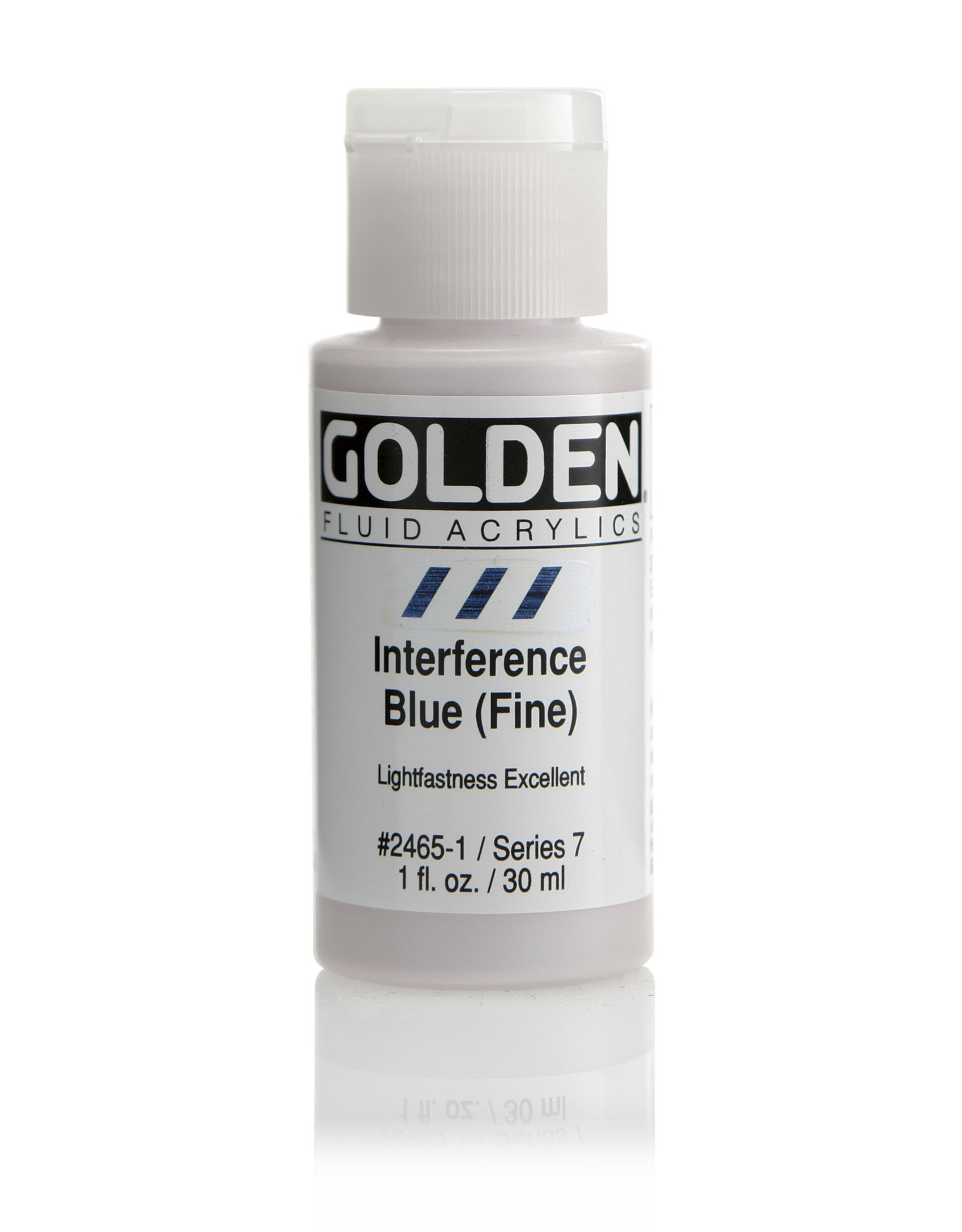Golden Golden Fluid Acrylics, Interference Blue (Fine) 1oz Cylinder