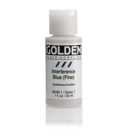 Golden Golden Fluid Interference Blue (fine) 1 oz cylinder