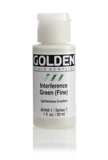 Golden Golden Fluid Acrylics, Interference Green (Fine) 1oz Cylinder
