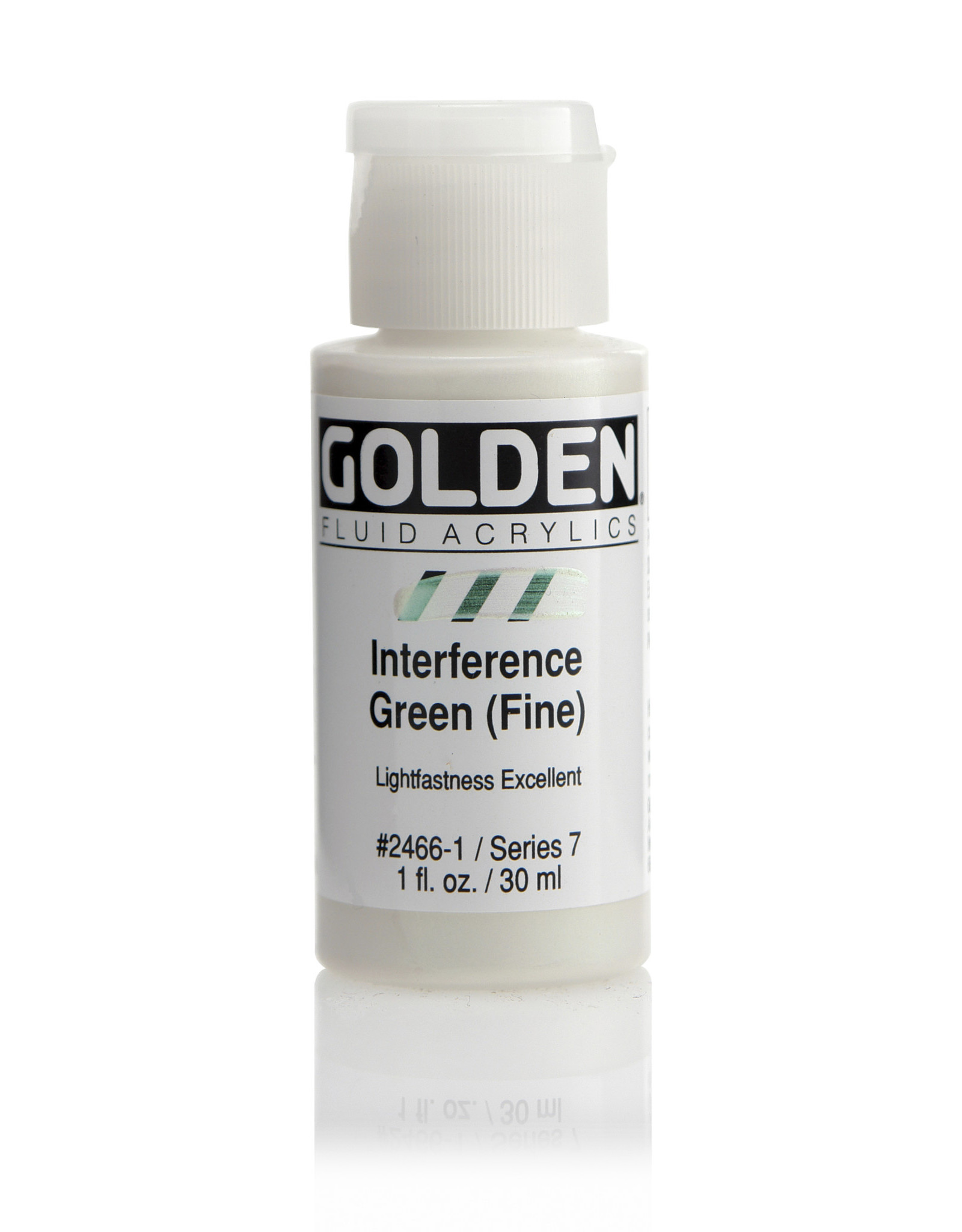 Golden Golden Fluid Acrylics, Interference Green (Fine) 1oz Cylinder