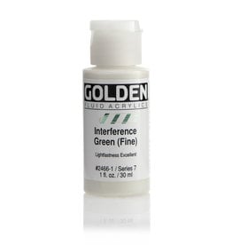 Golden Golden Fluid Acrylics, Interference Green (Fine) 1oz