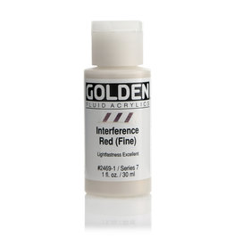 Golden Golden Fluid Interference Red (fine) 1 oz cylinder