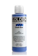 Golden Golden Fluid Acrylics, Cobalt Blue 4oz Cylinder