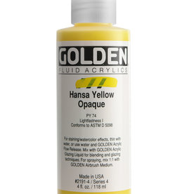 Golden Golden Fluid Hansa Yellow Opaque 4 oz cylinder