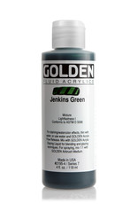 Golden Golden Fluid Acrylics, Jenkins Green 4oz Cylinder