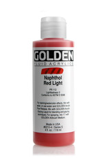 Golden Golden Fluid Acrylics, Naphthol Red Light 4oz Cylinder