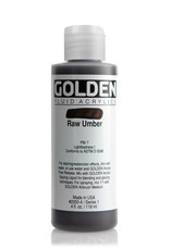 Golden Golden Fluid Acrylics, Raw Umber 4oz Cylinder