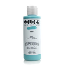 Golden Golden Fluid Acrylics, Teal 4oz Cylinder