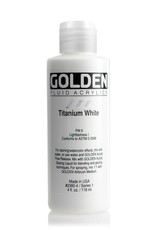 Golden Golden Fluid Acrylics, Titanium White 4oz Cylinder