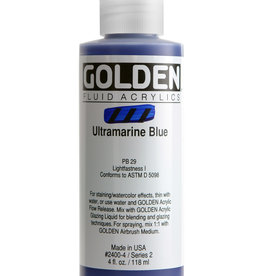 Golden Golden Fluid Ultramarine Blue 4 oz cylinder