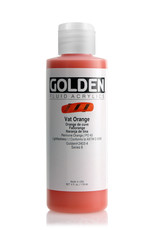 Golden Golden Fluid Acrylics, Vat Orange 4oz Cylinder