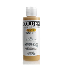 Golden Golden Fluid Acrylics, Yellow Oxide 4oz Cylinder
