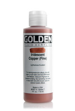 Golden Golden Fluid Acrylics, Iridescent Copper (Fine) 4oz Cylinder