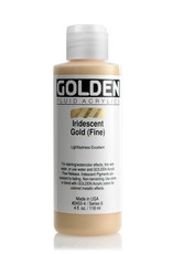Golden Golden Fluid Acrylics, Iridescent Gold (Fine) 4oz Cylinder