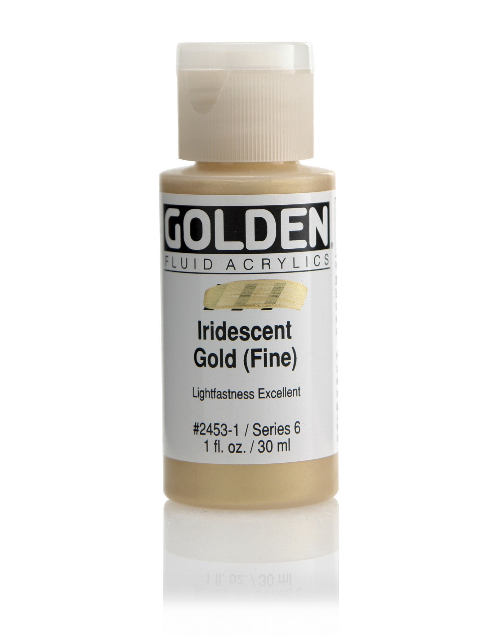 Golden Golden Fluid Acrylics, Iridescent Gold (Fine) 1oz Cylinder