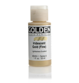 Golden Golden Fluid Acrylics, Iridescent Gold (Fine) 1oz Cylinder