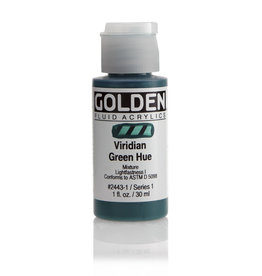 Golden Golden Fluid Acrylics, Viridian Green Historical Hue 1oz Cylinder