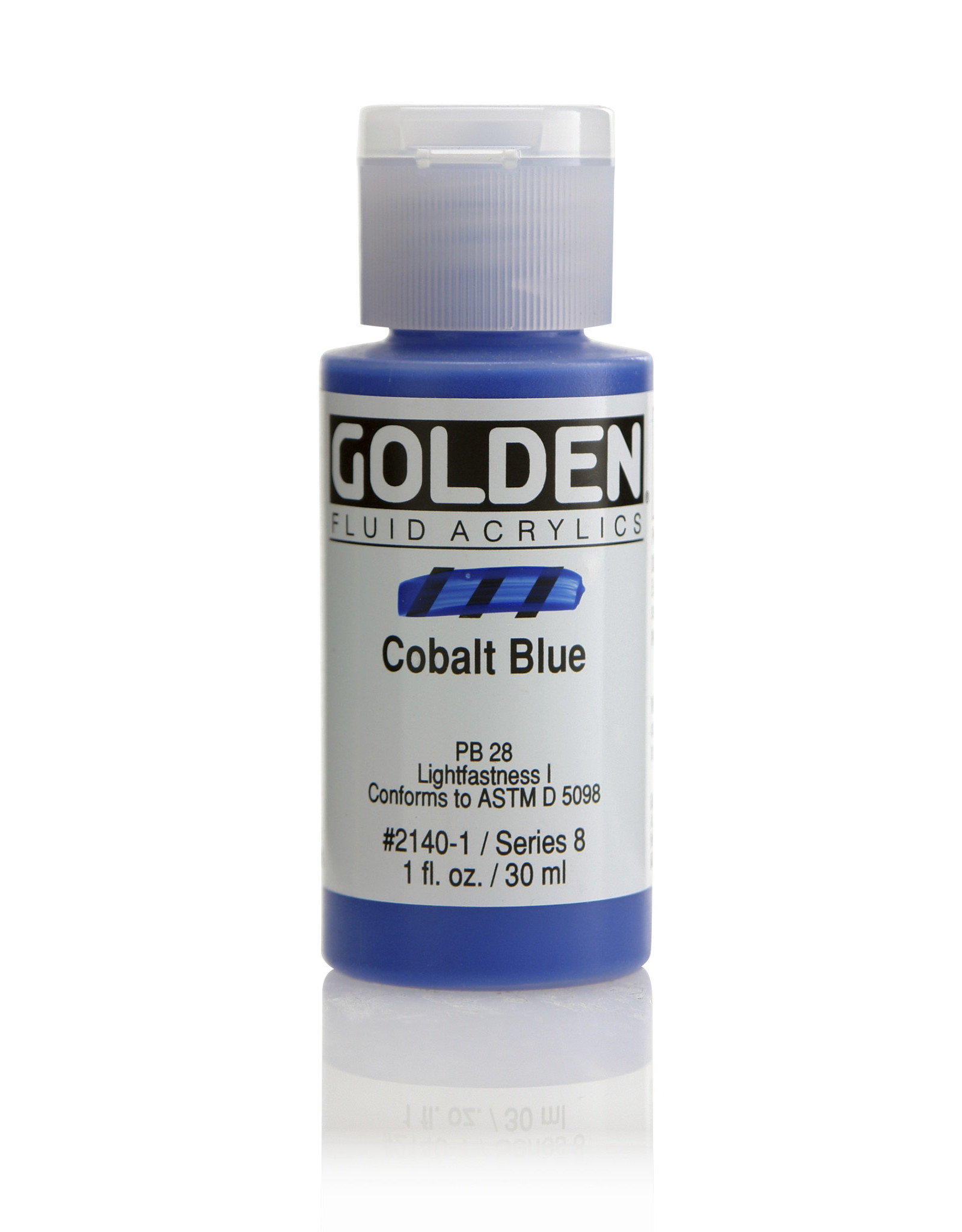 Golden Golden Fluid Acrylics, Cobalt Blue 1oz Cylinder