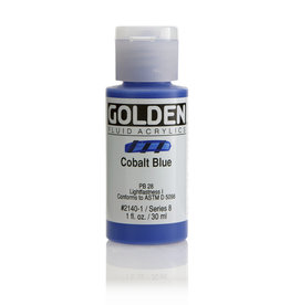 Golden Golden Fluid Acrylics, Cobalt Blue 1oz Cylinder