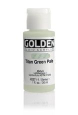 Golden Golden Fluid Acrylics, Titan Green Pale 1oz Cylinder