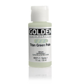 Golden Golden Fluid Acrylics, Titan Green Pale 1oz Cylinder