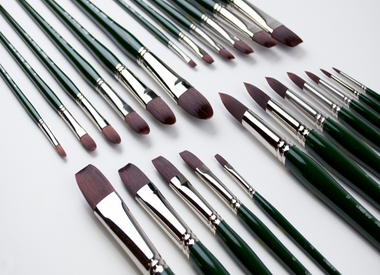 Silver Brush Ltd 2500 Ruby Satin Collection