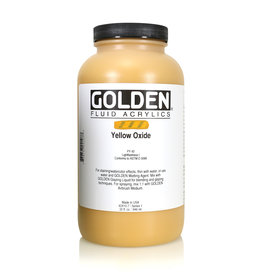 CLEARANCE Golden Fluid Yellow Oxide 32 oz Silgan Wide Mouth Round