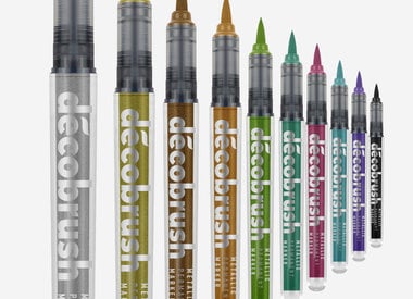 NEW Karin Markers- Acrylic!  Pigment Decobrush Brush Markers