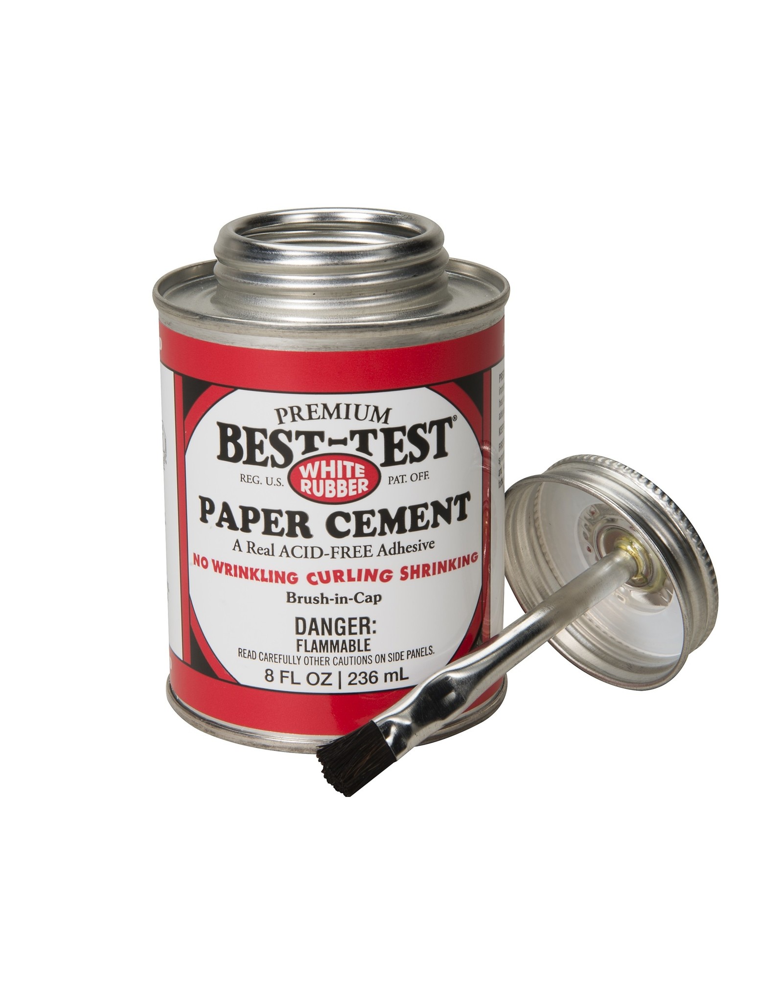 SPEEDBALL ART PRODUCTS Best-Test Paper Cement, Brush in Cap, 8oz