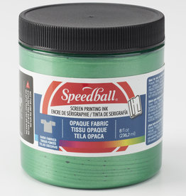Speedball Opaque Fabric Screen Printing Ink, 8 oz. Jar, Emerald