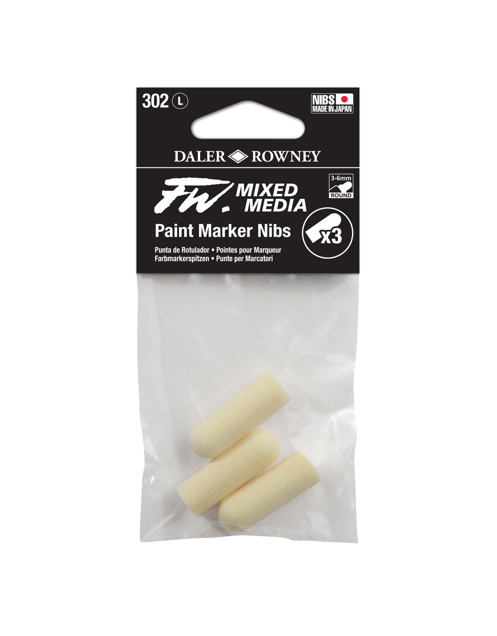 Daler-Rowney Daler-Rowney FW Paint Marker Nib Set of 3, 3-6mm, Round