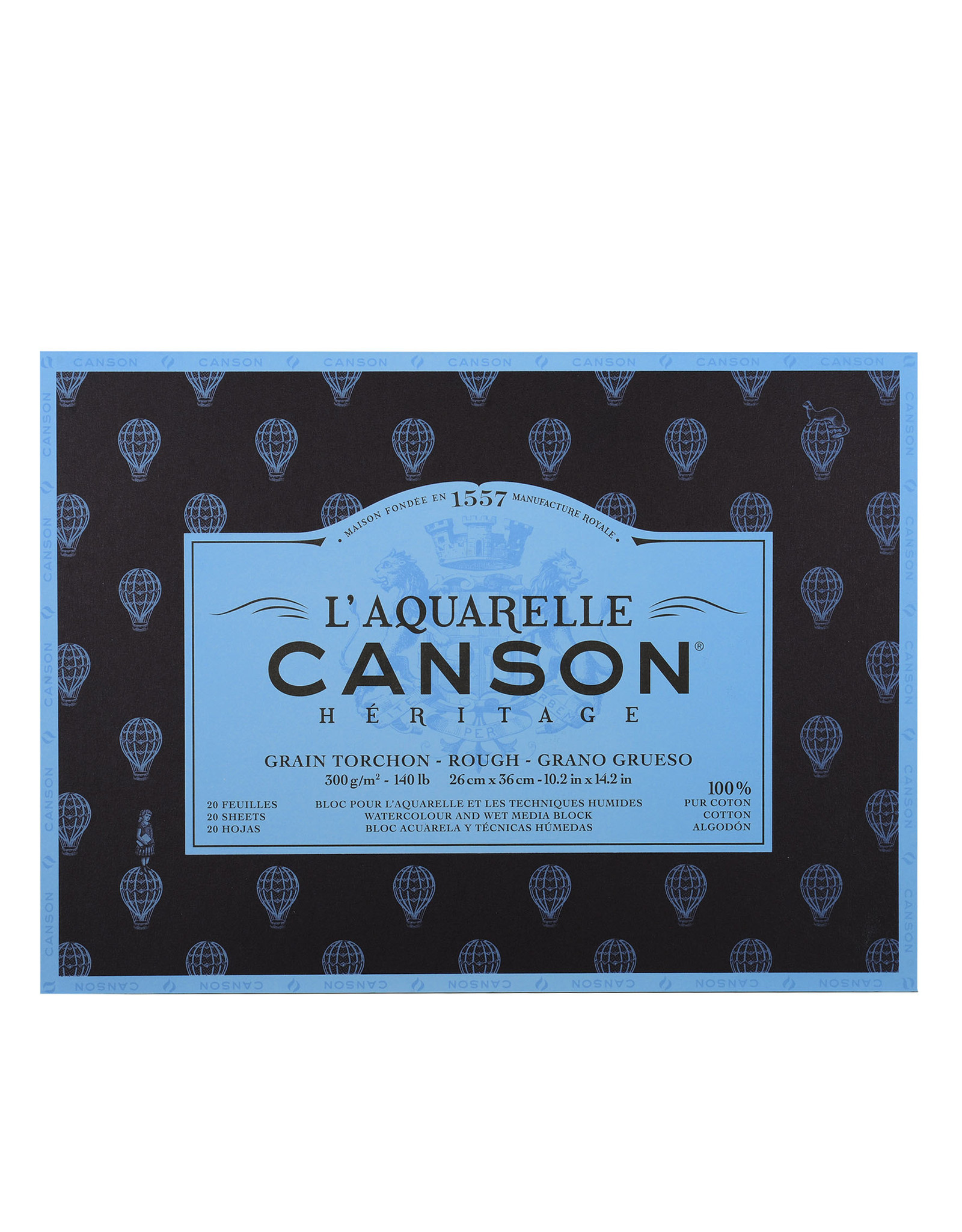 Canson CLEARANCE Canson Heritage Aquarelle Rough-Press Block, 10” x 14”