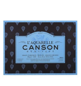 Canson CLEARANCE Canson Heritage Aquarelle Rough-Press Block, 10” x 14”