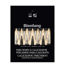Bienfang Bienfang #207 Calligraphy Parchment Paper Pack, Assorted Colors, 8.5" X 11", 50 sht, 74 gsm