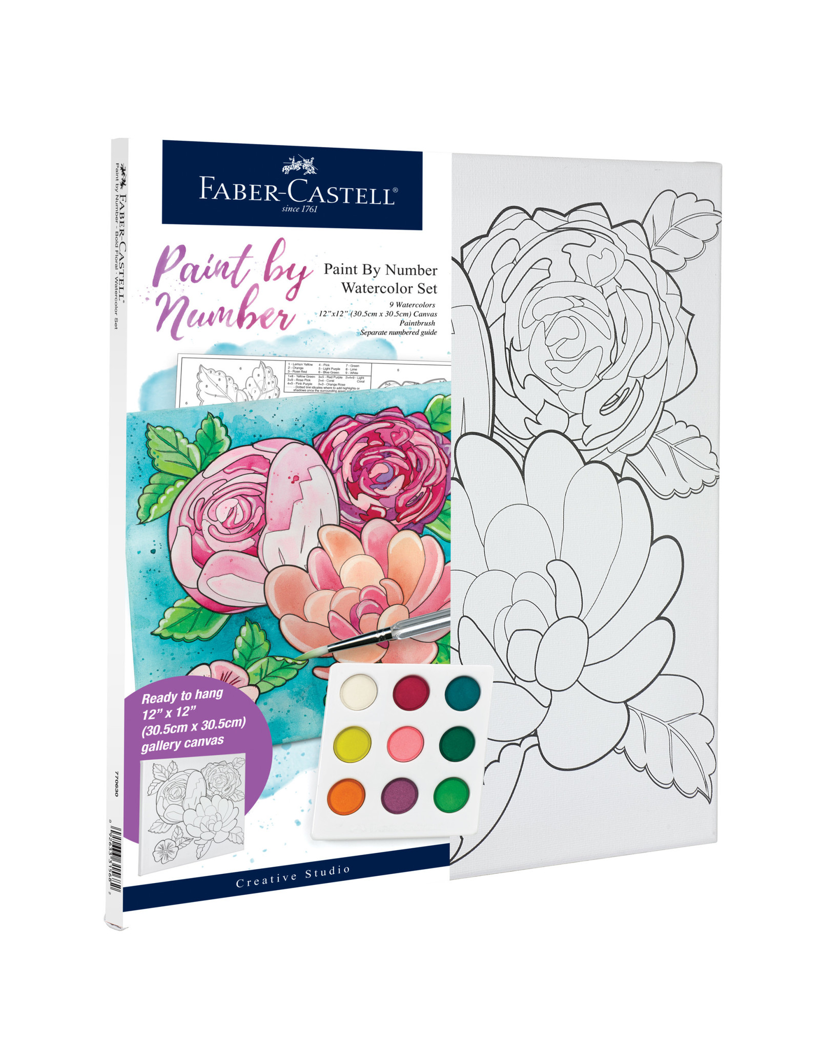 FABER-CASTELL Paint by Number, Bold Floral