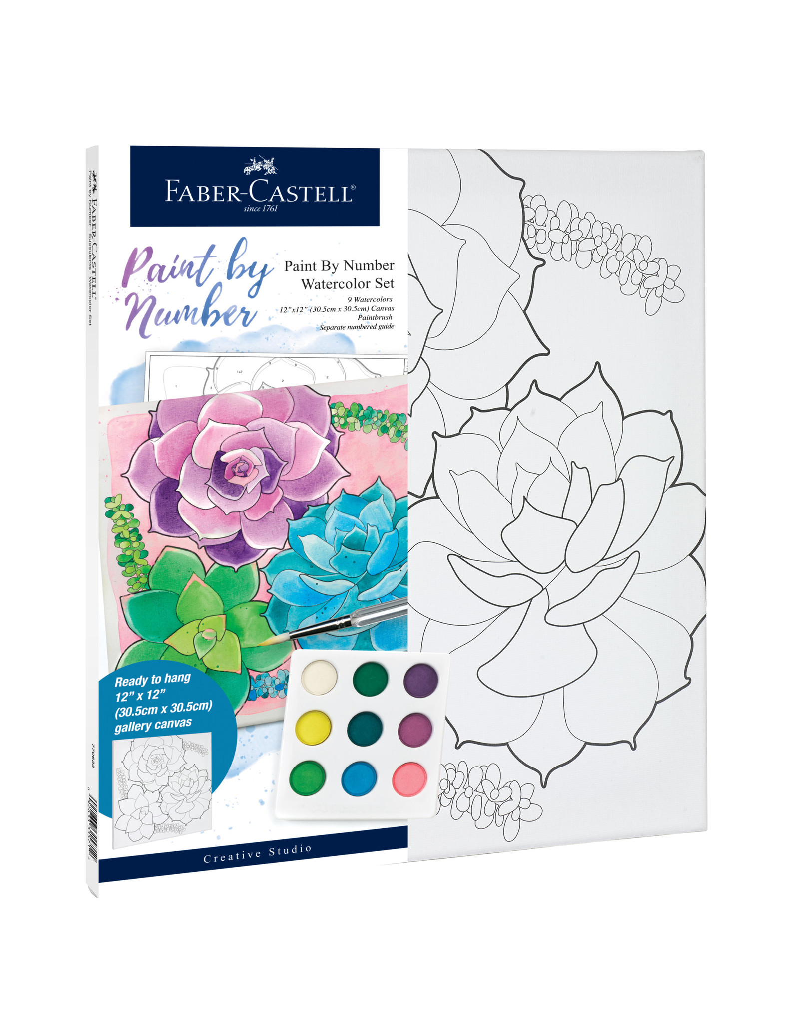 FABER-CASTELL Paint by Number, Succulents
