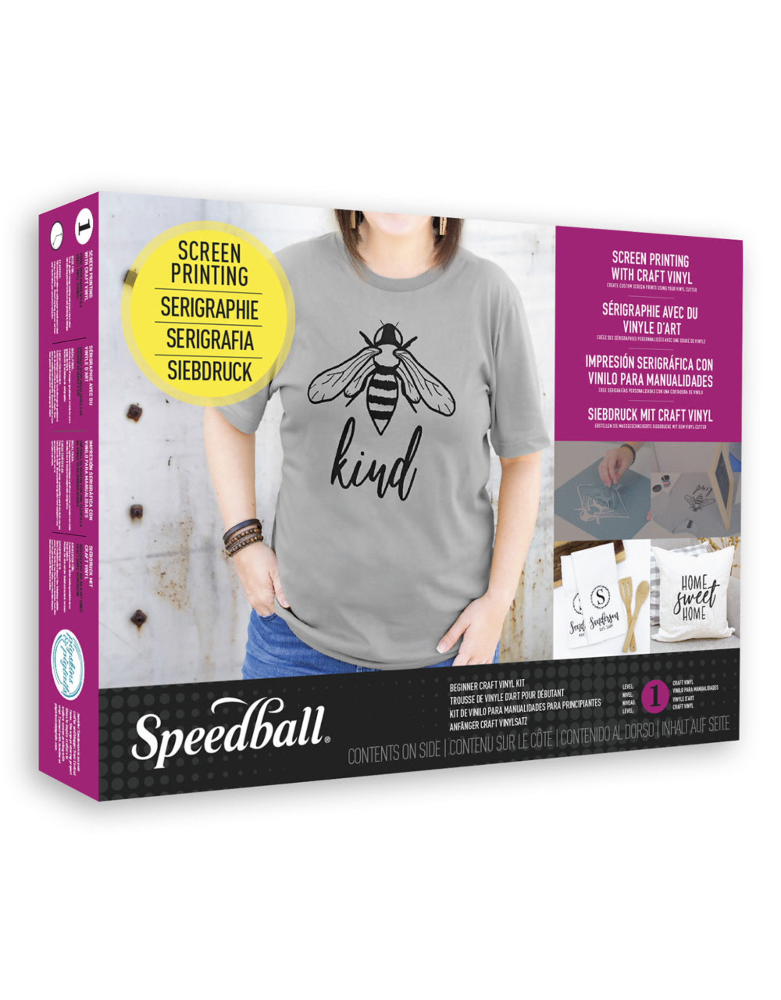 CLEARANCE Speedball Screen Printing, Beginner Craft Vinyl Kit